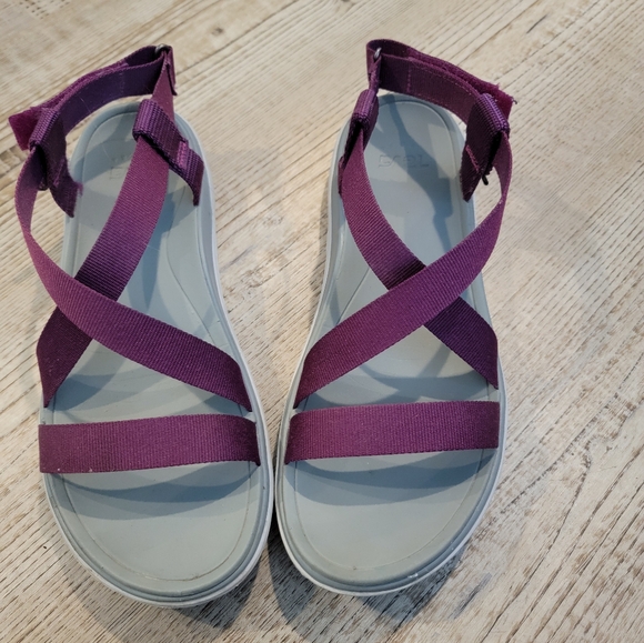 Teva Terra Float Livia Dark Purple Sandals - Women's Size 9 - Picture 2 of 7